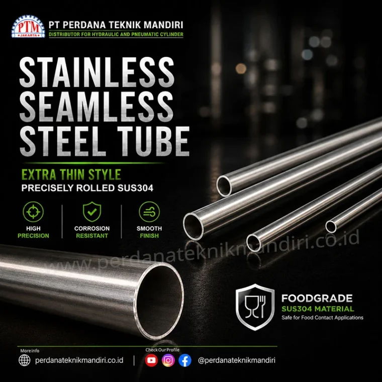 Stainless seamless tube SUS304 extra thin produk original Yee Young Taiwan dari PT Perdana Teknik Mandiri