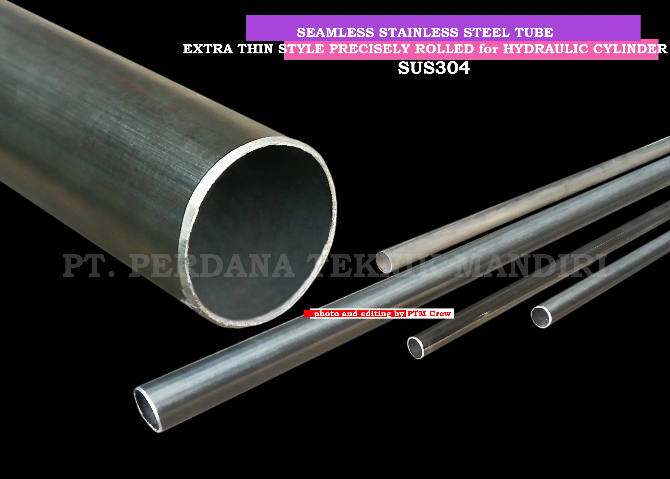 stainless steel tube extra thin for hydraulic cylinder